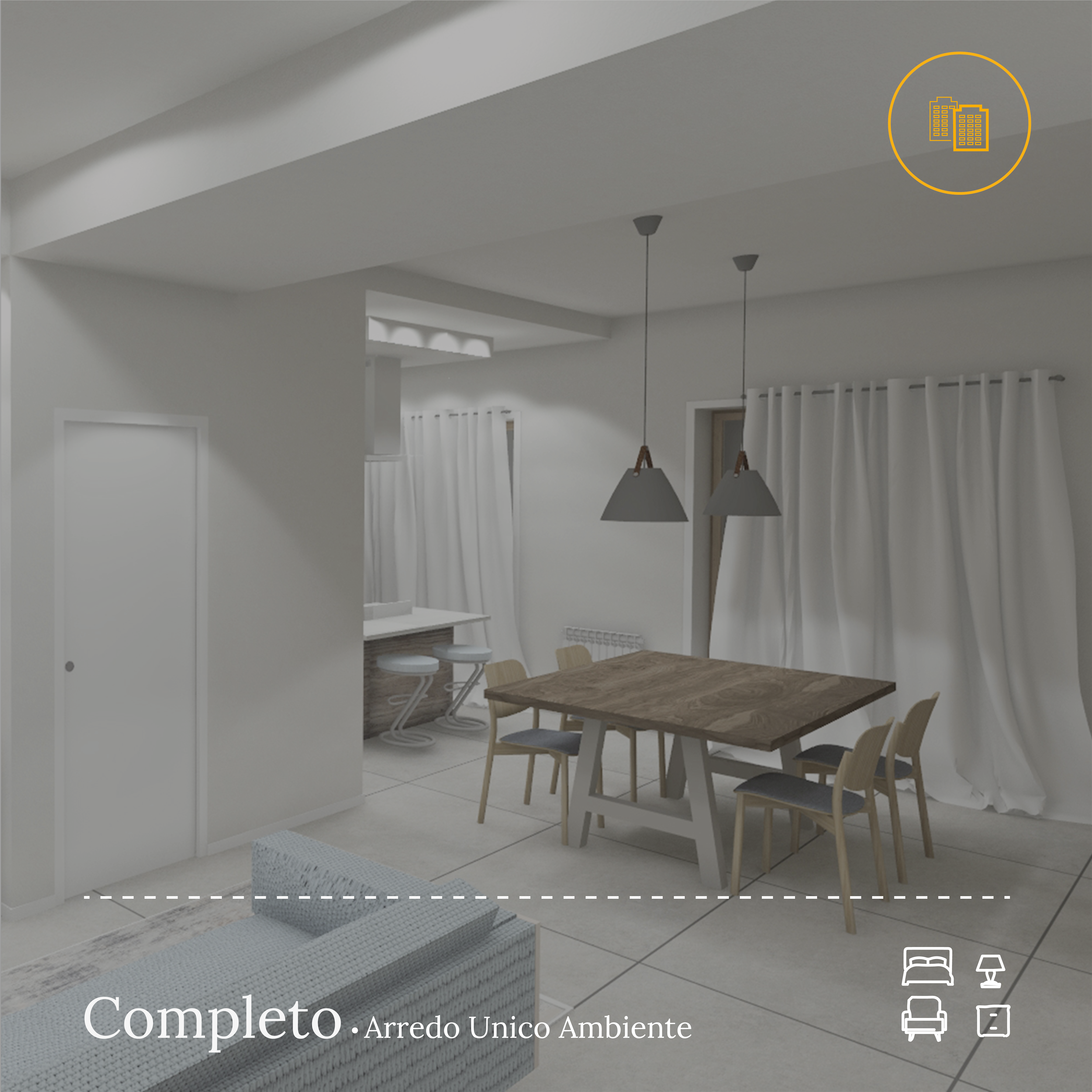Commerciale | Arredo Completo Unico Ambiente